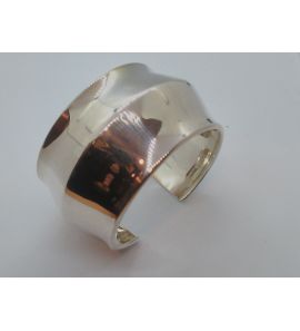 Zilver spang armband 40 mm breed - 3103845