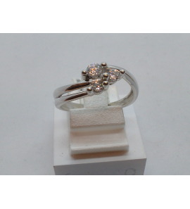 Goud wit games ring met zirkonia 16.75 - 3104071