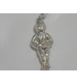 Zilver hanger/bedel manneke-pis - 25972