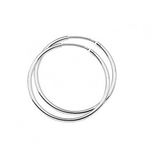 Zilver creolen gerodineerd 25x1,7 mm - 2082638