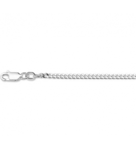 Zilver gourmet collier 2.4 mm 60 cm - 3082433