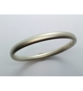 Zilver slavenband dop 7 mm ovaal 60 mm mat - 3068302