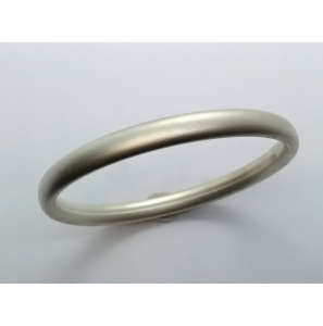 Zilver slavenband dop 7 mm ovaal 60 mm mat - 3068302