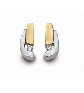 Jeunesse Elegant oorknop met diam/bril 0.03 crt. - 3064880