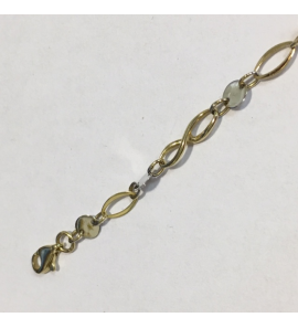 Goud armband bicolour 19 cm - 3103086