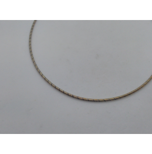 Zilver Omega collier gerhodineerd rond 1.8 mm met oxide draad 42 cm - 3103479