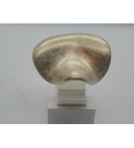 Zilver dames ring glans/ysmat fietszadel - 3102932