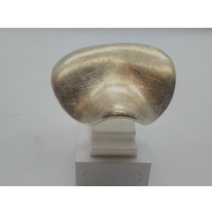 Zilver dames ring glans/ysmat fietszadel - 3102932