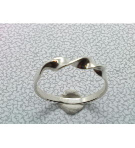 Zilver dames ring fantasie mt. 17¾ - 3102155