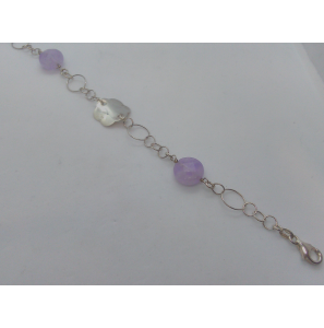 Zilver armband fantasie 19 cm - 3103783