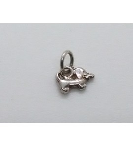 Zilver hanger/bedel hondje tekkel - 3102827