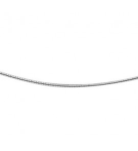 Zilver RH Omega collier schroefsluiting 1.2 mm 45 cm. - 3102717