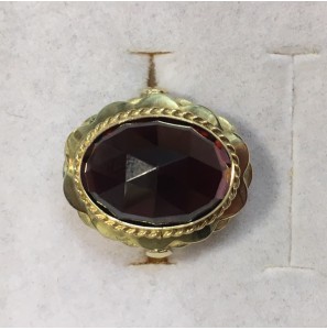 Goud dames ring met granaat - 3120650