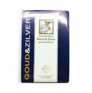 Goud & zilverdoek 35x35 cm - 3101822