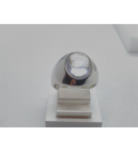 Zilver dames ring fant. gerhodineerd cabochon zirk. - 3101126