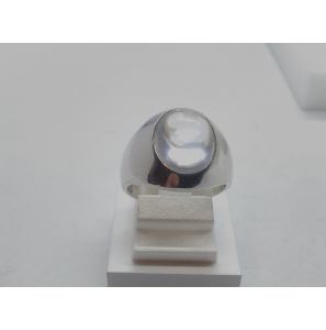 Zilver dames ring fant. gerhodineerd cabochon zirk. - 3101126