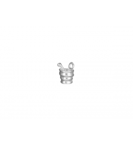 Zilver hanger/bedel Vijzel - 3101111