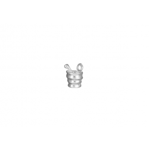 Zilver hanger/bedel Vijzel - 3101111