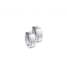Zilver klap-creolen gerhodineerd VK 15 x 4 mm - 3102070