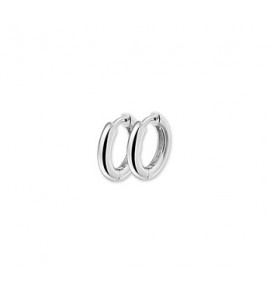 Zilver klap-creolen R 15 x 2.8 mm rh - 3102075