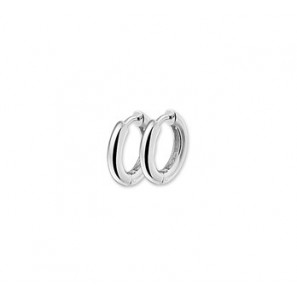 Zilver klap-creolen R 15 x 2.8 mm rh - 3102075