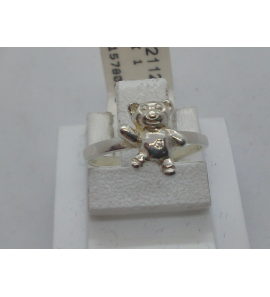 Zilver kinderring beertje - 3102112