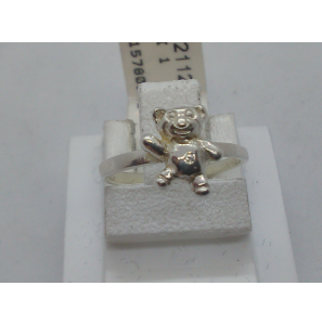 Zilver kinderring beertje - 3102112