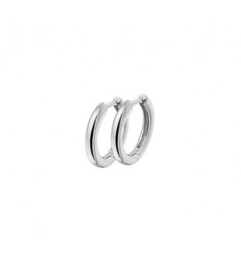 Zilver klaop-creolen R 17.5 x 2.8 mm rh - 3102076