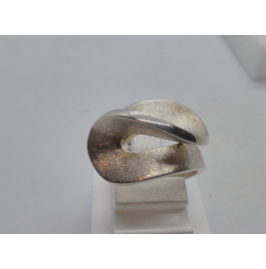 Zilver dames ring glans/ijsmat - 3101540