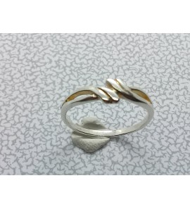 Zilver dames ring glans mt. 15½ - 3101613