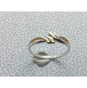 Zilver dames ring glans mt. 15½ - 3101613