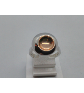 Zilver RH dames ring glans en rosé - 3101176