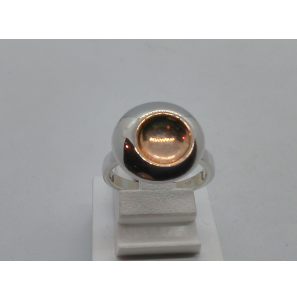 Zilver RH dames ring glans en rosé - 3101176