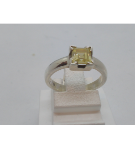 Zilver dames ring met kl.steen - 43683
