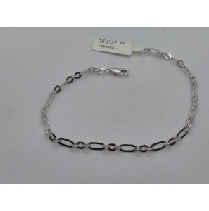 Witgoud armband anker figaro19 cm - 3101079