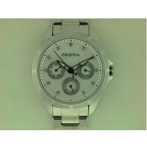 Prisma watch dutch dames edelstaal mb 5 atm. saffier-gals - 3100819