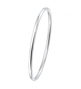 Zilver slavenband dop 3 mm ovaal 60 mm mat - 1883