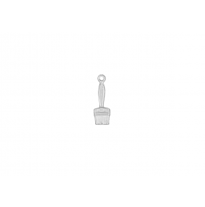 Zilver hanger/bedel kwast - 38512