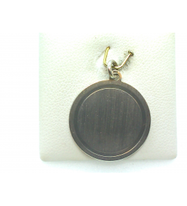 Zilver graveerplaat rond  20 mm - 1957