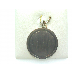 Zilver graveerplaat rond  20 mm - 1957