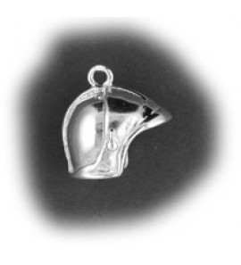 Zilver hanger/bedel Brandweer Gallet-helm vast vizier - 50327