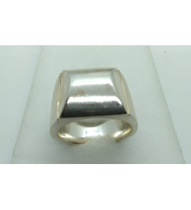Zilver ring met elips kop 12x15 mt. 18 - 34350