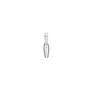 Zilver hanger/bedel Bowlingpin kl. - 14009