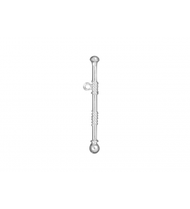 Zilver hanger/bedel Muziek Majorettestok - 2073