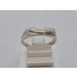 Zilver dames ring mat/glans - 49555