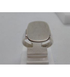 Zilver herenring vk afgerond - 44100