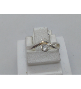 Zilver kinderring met zirkonia - 51657