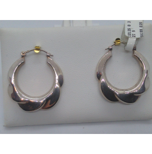Zilver creool fant. - 10135