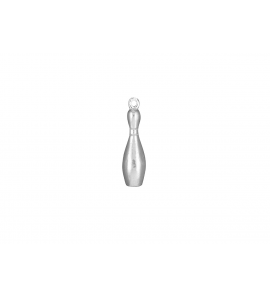Zilver hanger/bedel Bowlingpin gr - 14008