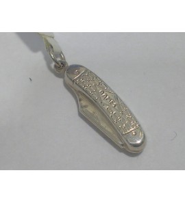 Zilver hanger/bedel zakmes - 51696